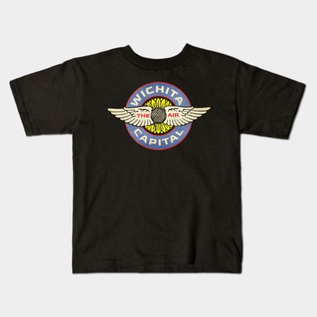 Wichita: The Air Capital in Color Kids T-Shirt by tdilport